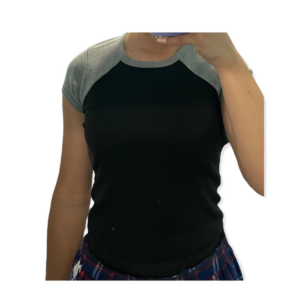 Small Gray and Black Tee